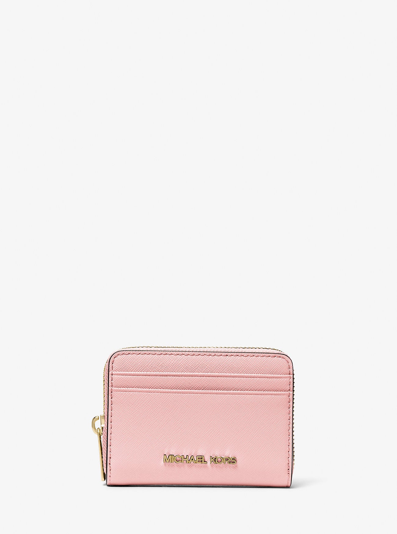 [READY STOCK MY] Michael Kors Jet Set Travel Medium Zip Around Card Case in Powder Blush (35H8GTVZ1L)