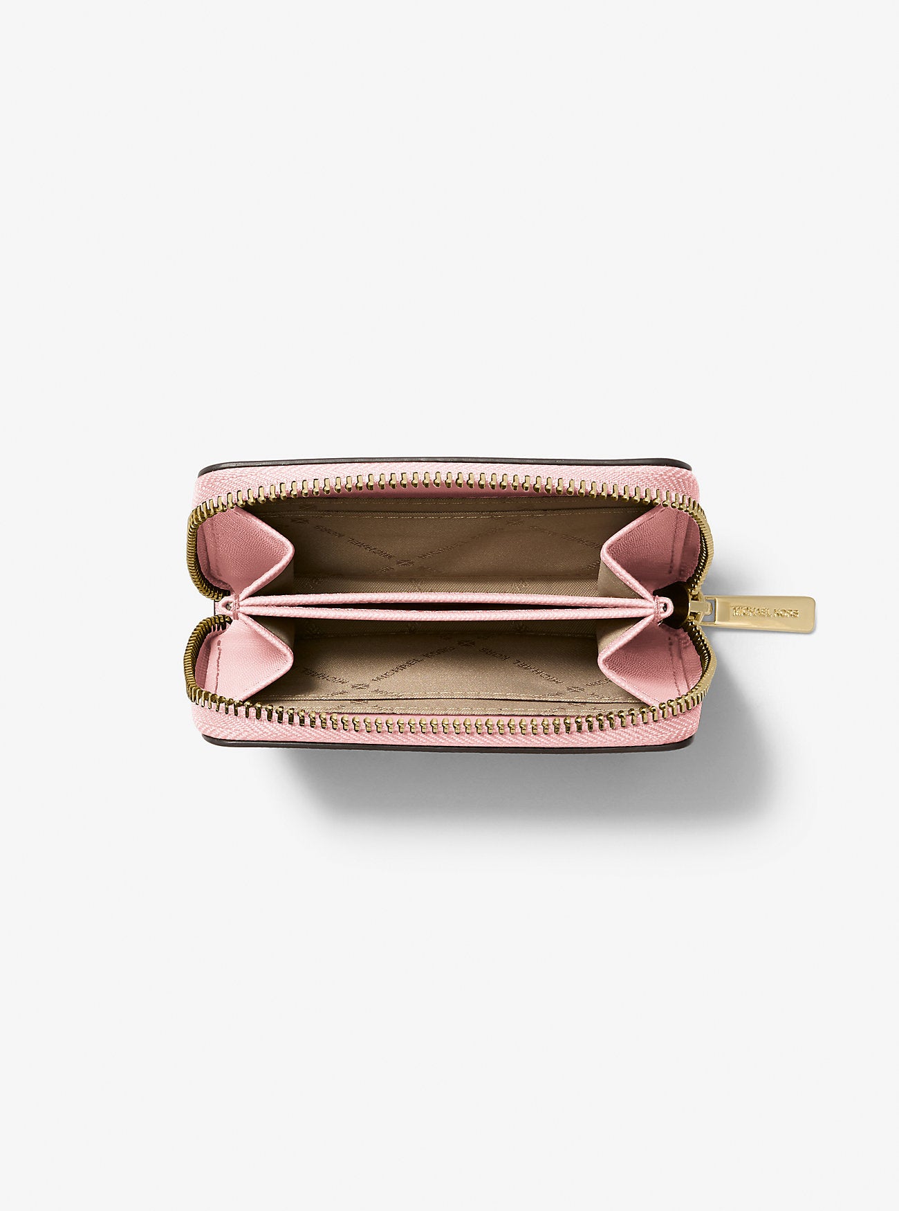 [READY STOCK MY] Michael Kors Jet Set Travel Medium Zip Around Card Case in Powder Blush (35H8GTVZ1L)