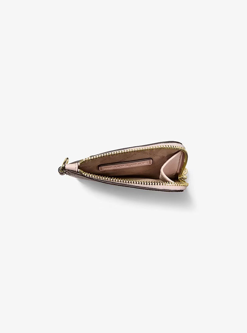 [READY STOCK MY] Michael Kors Jet Set Travel Signature Logo Chain Wallet in Powder Blush (35S6GTVC6V)