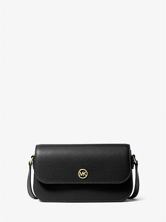 Michael Kors Jet Set Travel Small Flap Crossbody in Black (35F4GTVC1L)