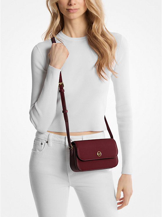 [INCOMING STOCK ETA END DEC 2024] Michael Kors Jet Set Travel Small Flap Crossbody in Oxblood (35F4GTVC1L)