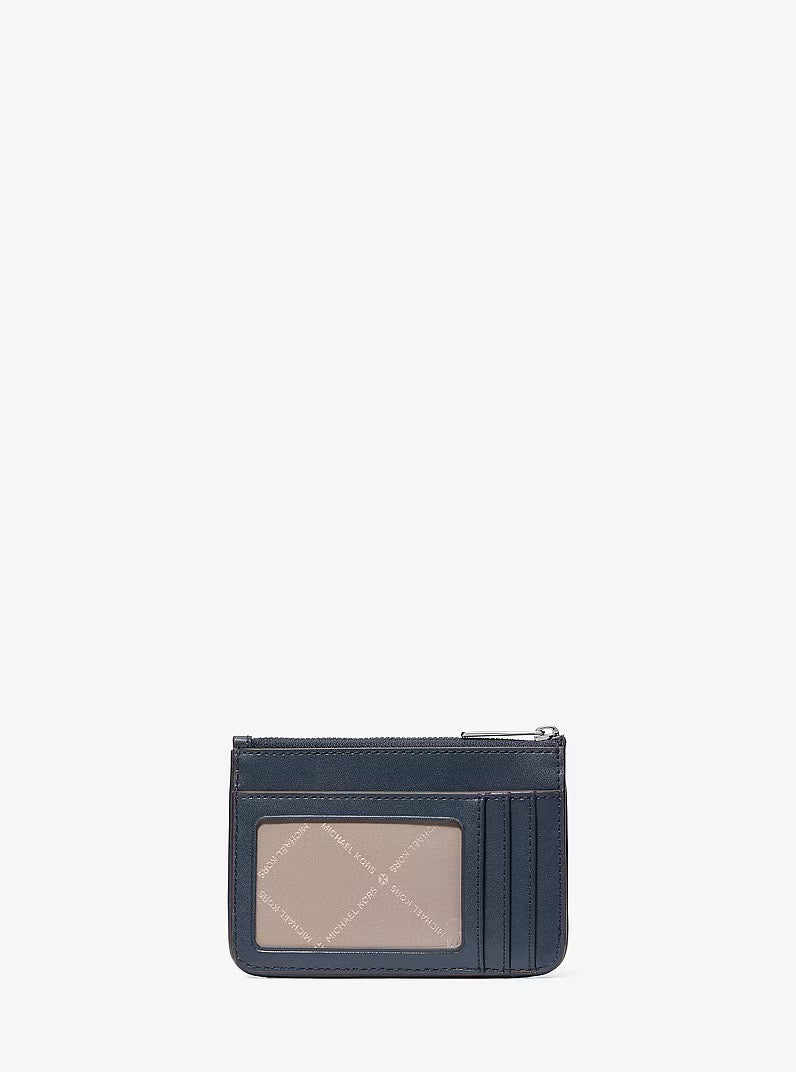 [READY STOCK MY] Michael Kors Jet Set Travel Small Quilted Denim Heart Coin Purse in Denim (35S6STVP1C)