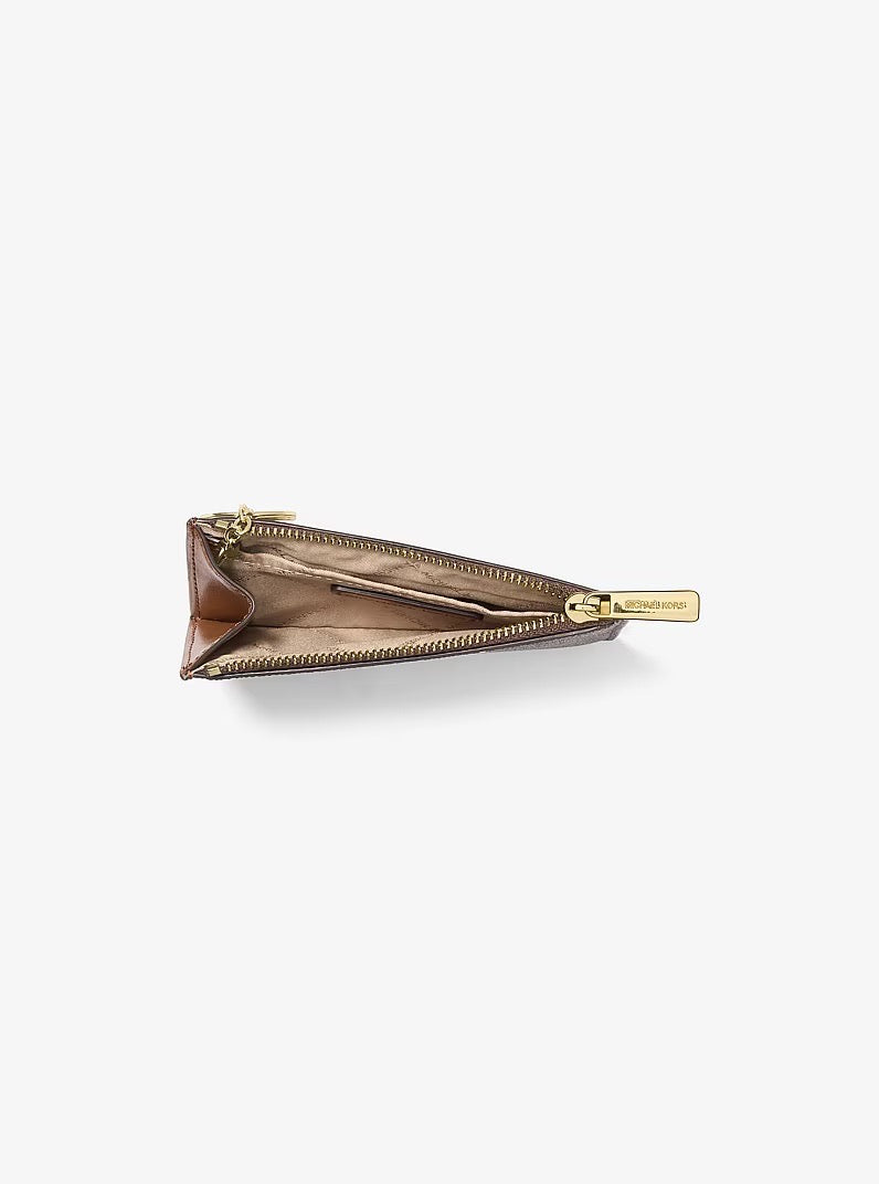 [WEB EXCLUSIVE][INCOMING ETA 30 DAYS] Michael Kors Jet Set Travel Small Signature Logo Coin Purse in Signature Brown (35H9GTVP1B)