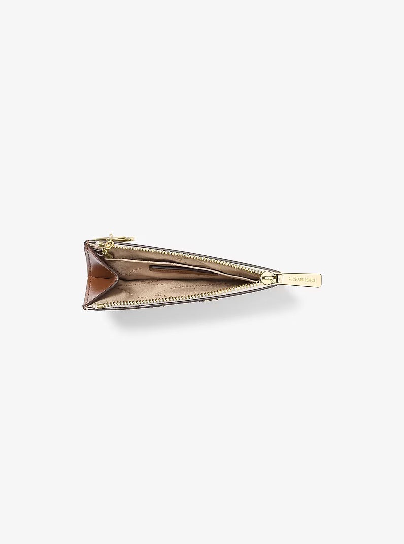 [WEB EXCLUSIVE][INCOMING ETA 30 DAYS] Michael Kors Jet Set Travel Small Top Zip Coinpouch with ID in Signature Vanilla (35H9GTVP1B)