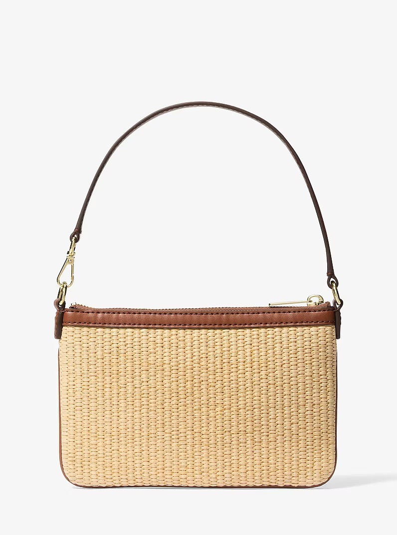 [INCOMING ETA 30 DAYS] Michael Kors Jet Set Travel Small Woven Wrist Bag in Luggage (35S6GTVW5W)