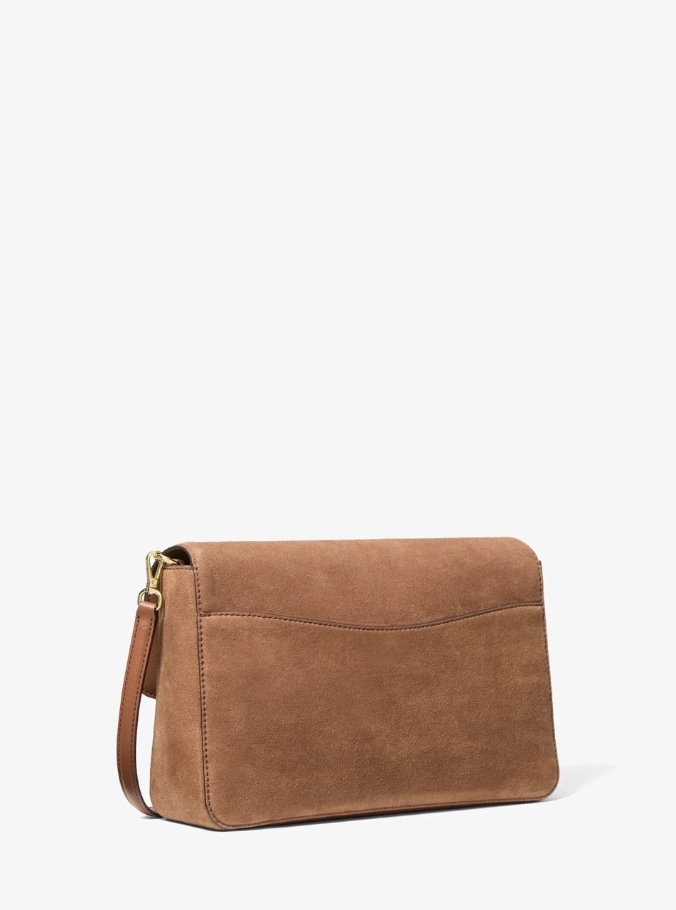 [LIVE ITEM][INCOMING ETA 30 DAYS] Michael Kors Kacey Large Convertible Crossbody Bag in Luggage (35F6G5KL3S)