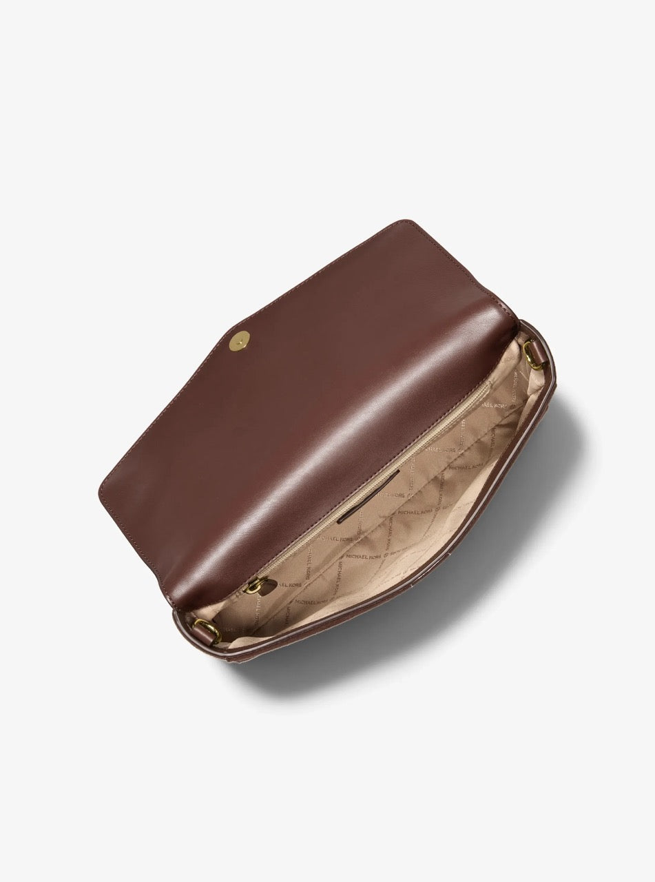 [LIVE ITEM][INCOMING ETA 30 DAYS] Michael Kors Kacey Large Convertible Crossbody Bag in Nutmeg (35F6G5KL3S)