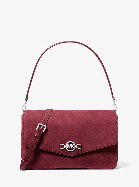 [LIVE ITEM][INCOMING ETA 30 DAYS] Michael Kors Kacey Large Convertible Shoulder Bag in BORDEAUX (35F6S5KL3S)
