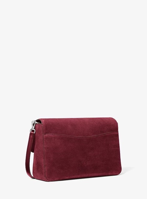 [LIVE ITEM][INCOMING ETA 30 DAYS] Michael Kors Kacey Large Convertible Shoulder Bag in BORDEAUX (35F6S5KL3S)