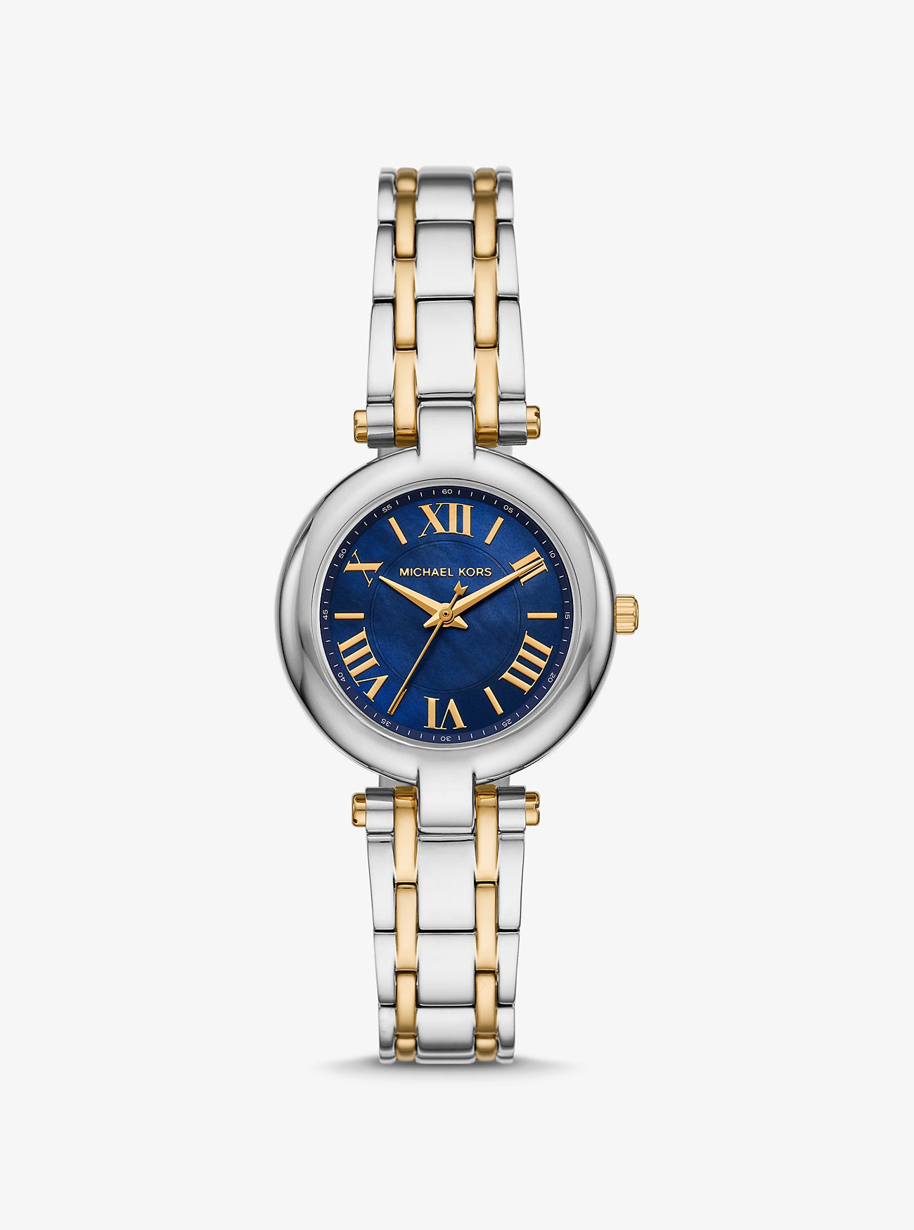 [READY STOCK MY] Michael Kors Laney Two-Tone Watch in Navy (MKO1085)