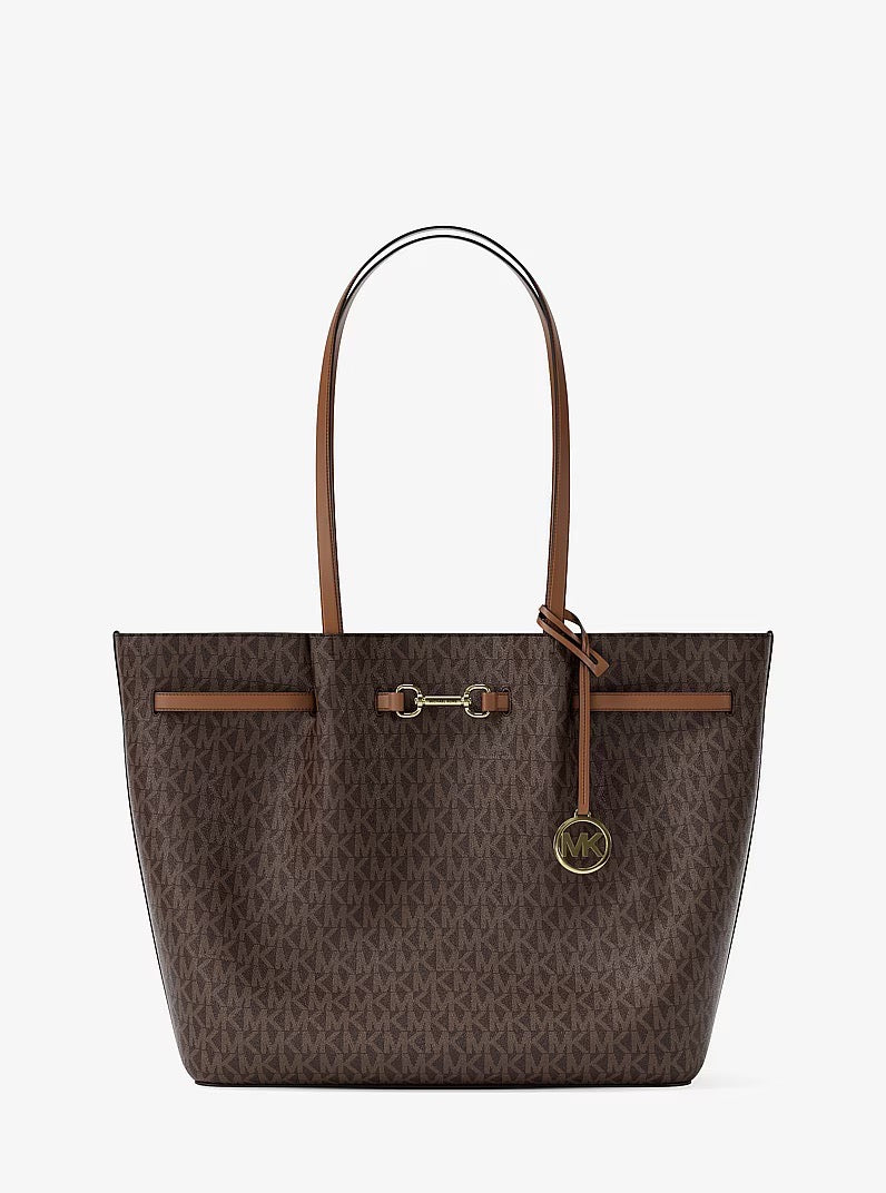 [INCOMING ETA 30 DAYS] Michael Kors Large Carson Tote Bag With Logo in Signature Brown (35R6G2ZT3B)