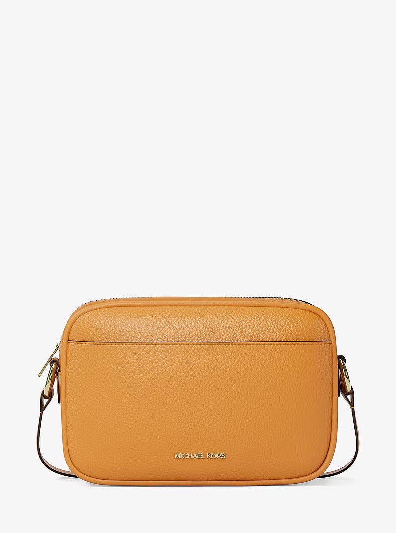 [SPECIAL DEAL][INCOMING ETA 30 DAYS] Michael Kors Large Jet Set Camera Bag In Grained Leather in Radiant Orange (35R6GTVC7L)