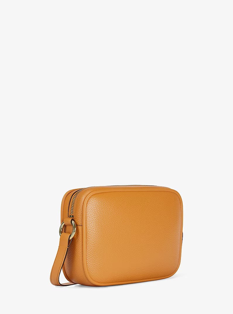 [SPECIAL DEAL][INCOMING ETA 30 DAYS] Michael Kors Large Jet Set Camera Bag In Grained Leather in Radiant Orange (35R6GTVC7L)