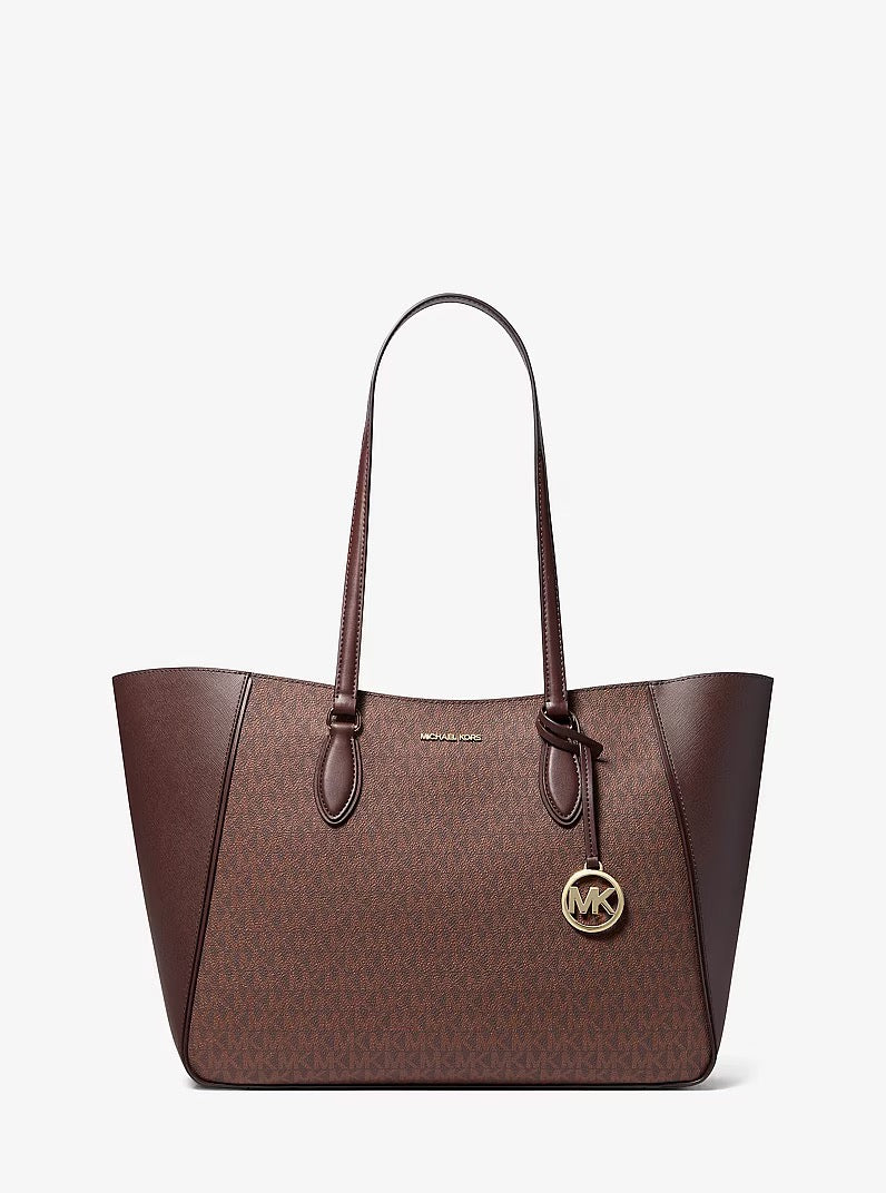 [INCOMING ETA 30 DAYS] Michael Kors Large Jet Set Travel 3-in-1 Tote Bag with Signature Logo in Nutmeg (35T6GTVT3B)