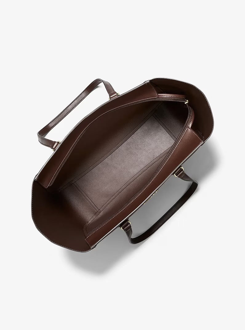 [INCOMING ETA 30 DAYS] Michael Kors Large Jet Set Travel 3-in-1 Tote Bag with Signature Logo in Nutmeg (35T6GTVT3B)