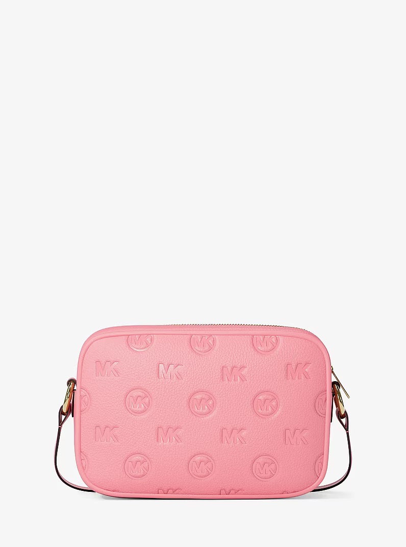 [READY STOCK MY] Michael Kors Large Jet Set Travel Camera Shoulder Bag With Engraved Logo in Carnation (35S6GTVC7V)