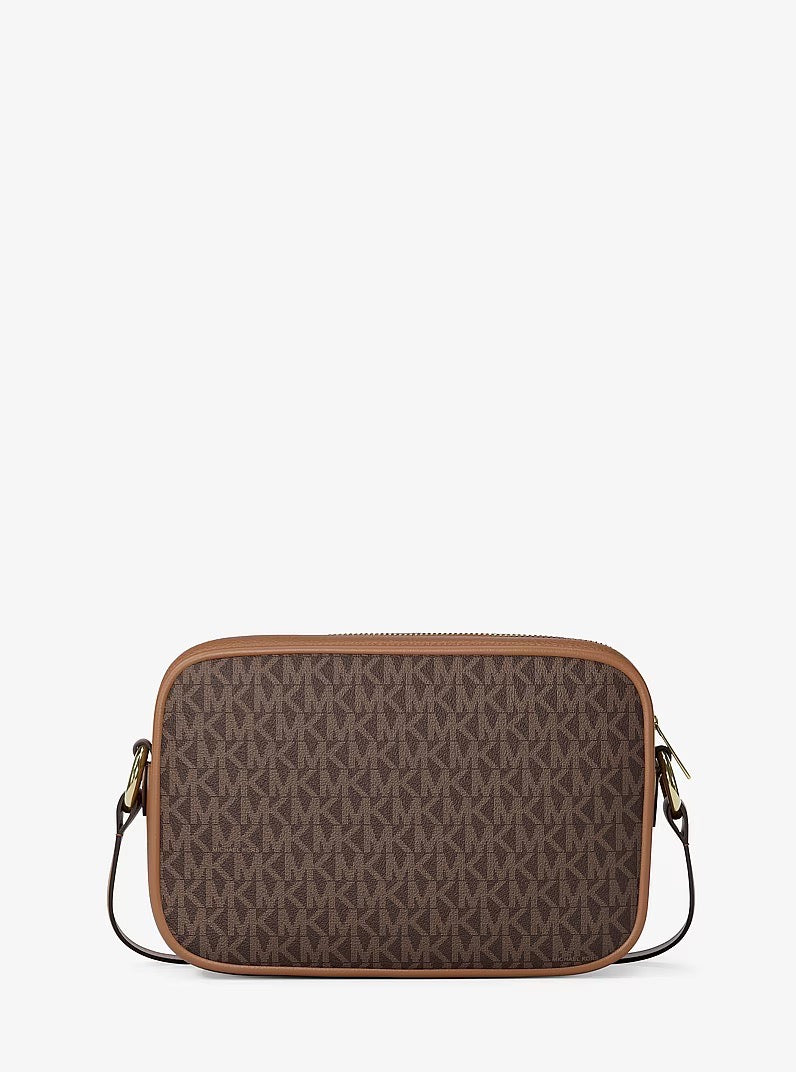 [INCOMING ETA 30 DAYS] Michael Kors Large Jet Set Travel Camera Shoulder Bag With Logo in Signature Brown (35R6GTVC7B)