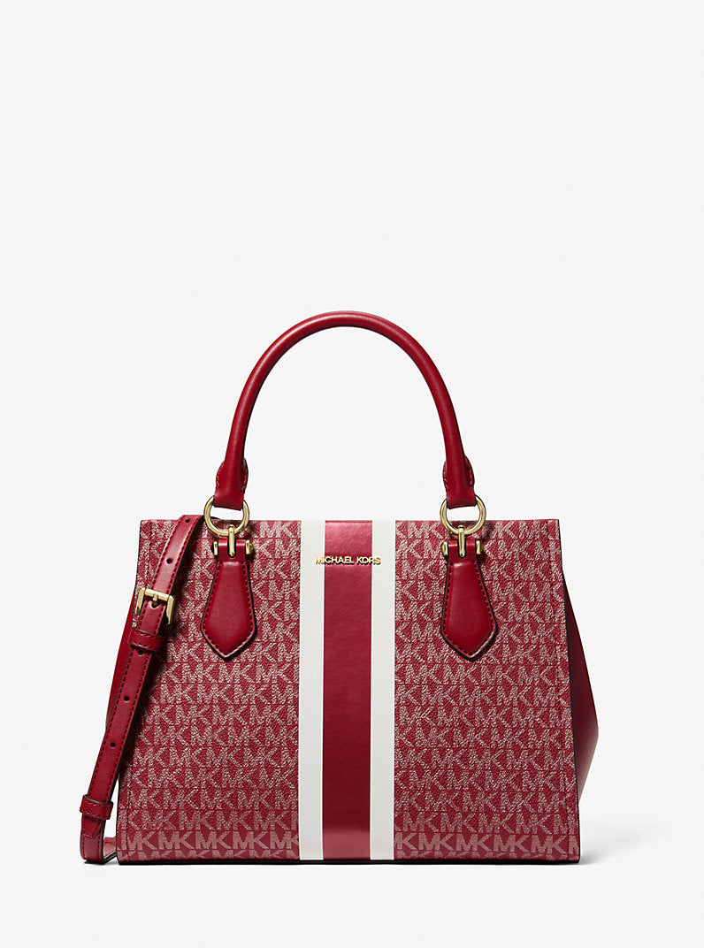 [READY STOCK MY] Michael Kors Marilyn Medium Satchel in Cherry (35F5G6AS6V)