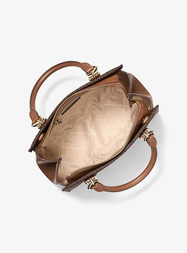 [INCOMING ETA 30 DAYS] Michael Kors Marilyn Medium Satchel in Signature Brown (35F5G6AS2B)