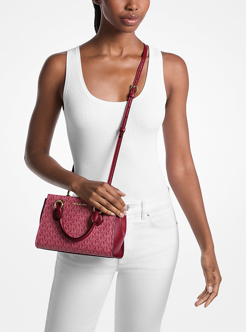 [READY STOCK MY] Michael Kors Marilyn Small Messenger in Cherry (35F5G6AM1V)