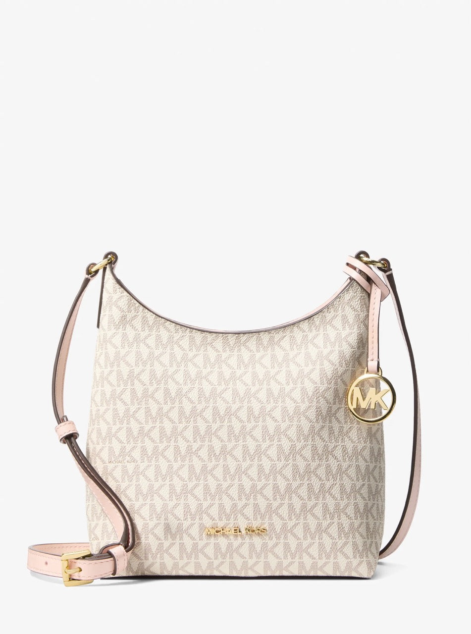 [WEB EXCLUSIVE][INCOMING ETA 30 DAYS] Michael Kors Maya Small Signature Logo Crossbody Bag in Powder Blush Multi (35F6GYYC1B)