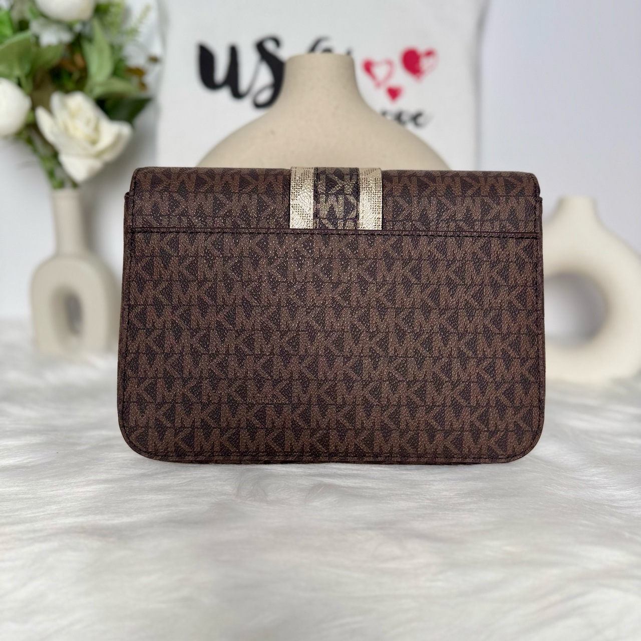 Michael Kors Medium Flap Messenger in Luggage Multi (35F2GS9M2B)