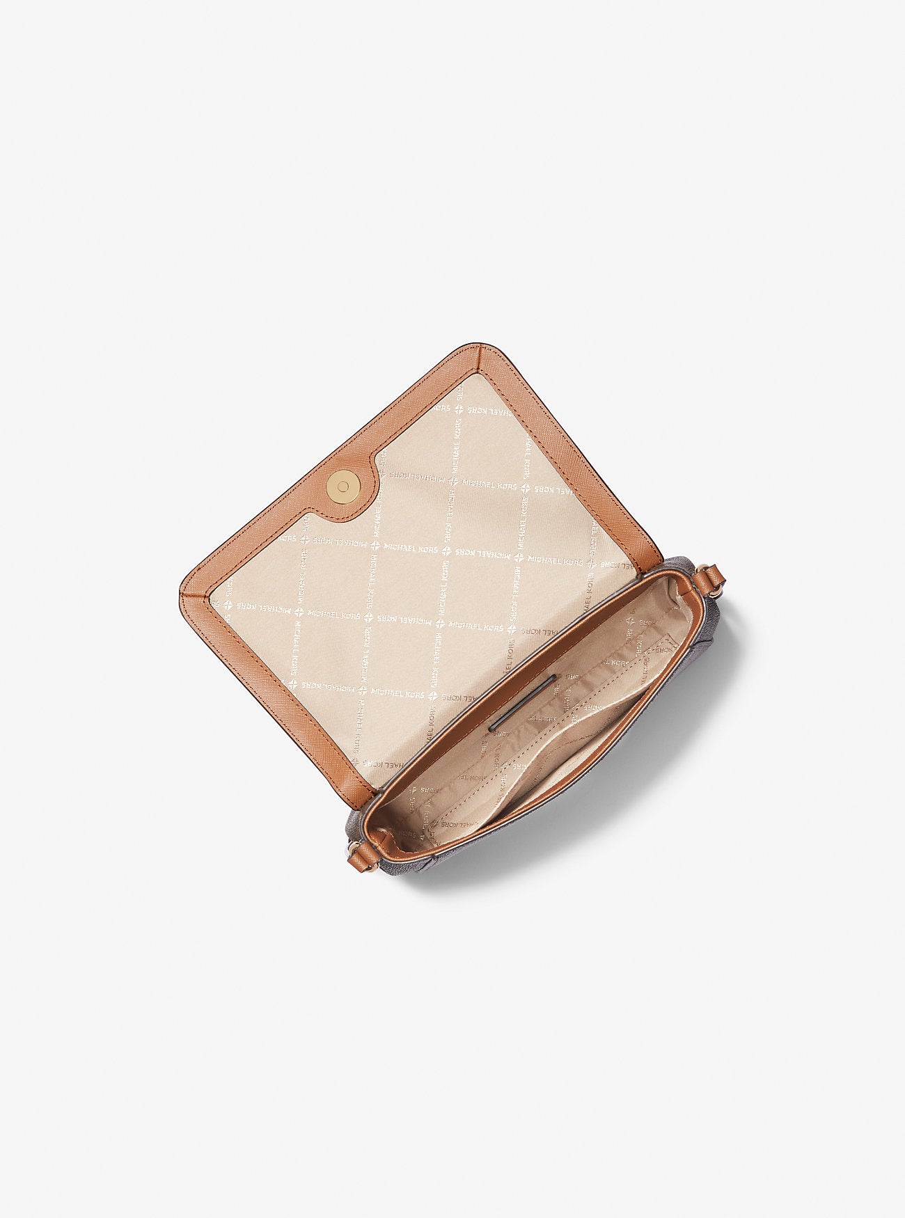 [READY STOCK MY] Michael Kors Medium Logo Convertible Crossbody Bag in Brown (35H8GTTC6B)