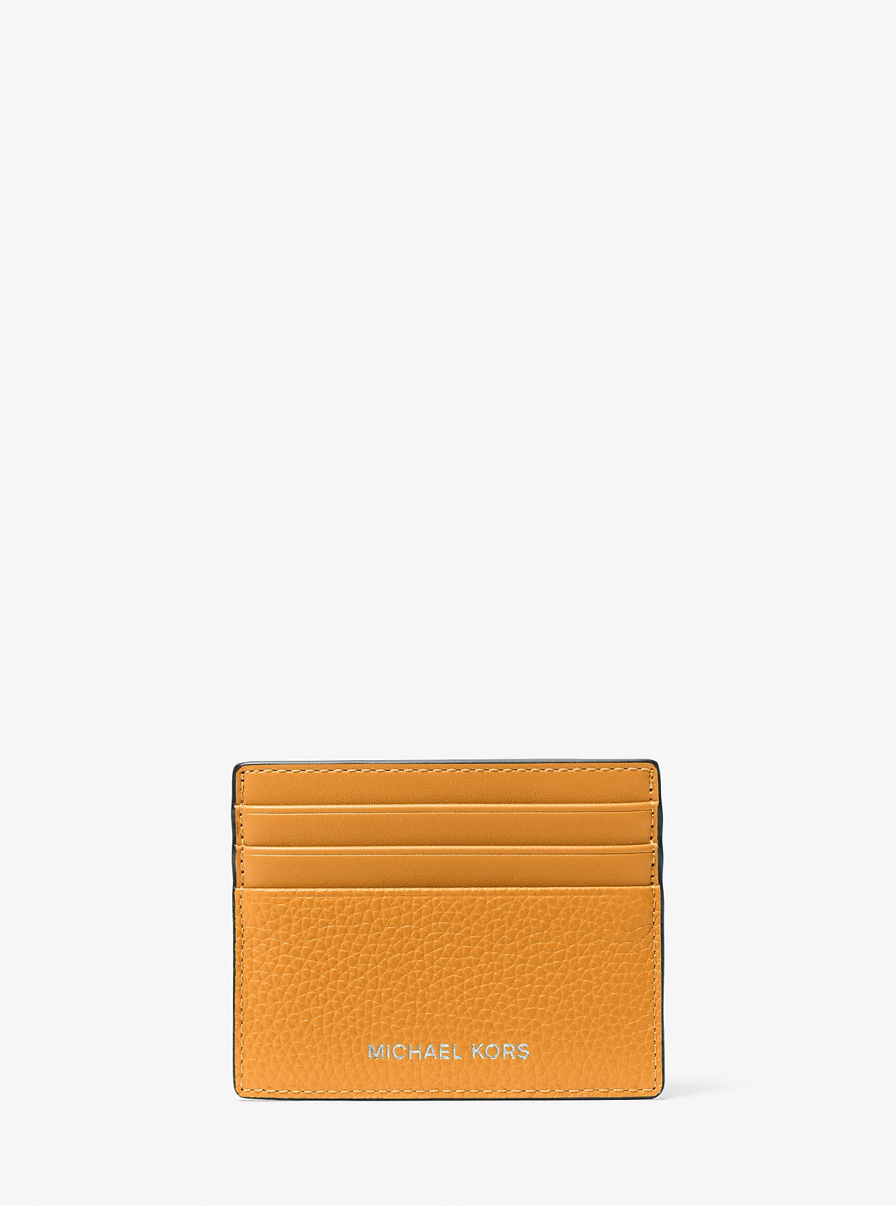[INCOMING ETA 30 DAYS] Michael Kors Men Cooper Pebbled Leather Tall Card Case in Pop Orange (36S4LCOD2L)