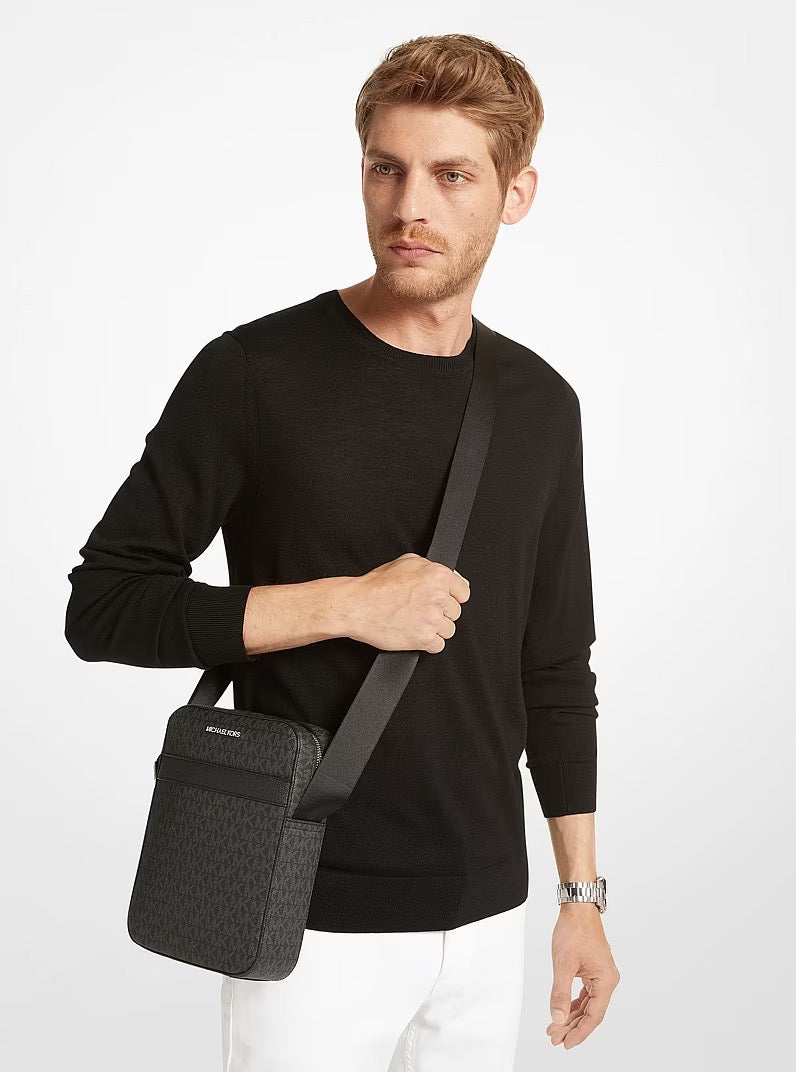 [INCOMING ETA 30 DAYS] Michael Kors Men Cooper Signature Logo Flight Bag in Black (37F2LCOL6J)