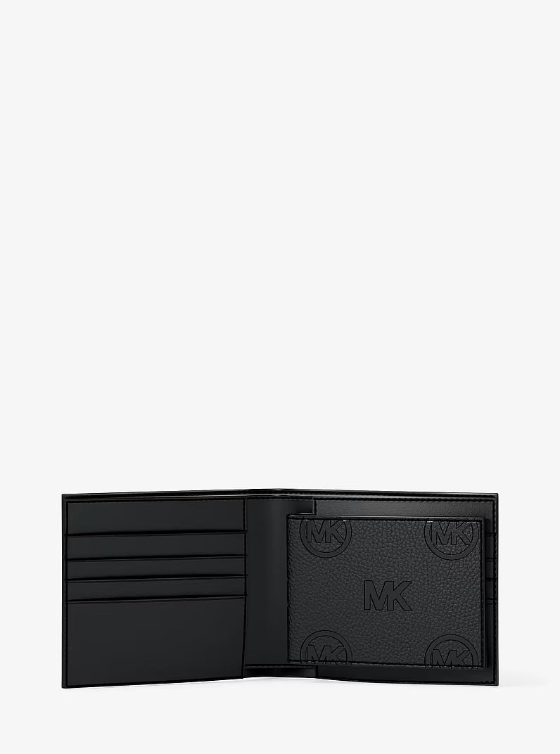 [INCOMING ETA 30 DAYS] Michael Kors Men Cooper Wallet With Embossed Logo And Id Card Flap in Black (36S6LCOF2V)