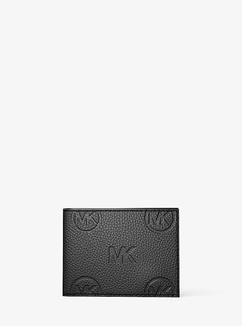 [INCOMING ETA 30 DAYS] Michael Kors Men Cooper Wallet With Embossed Logo And Id Card Flap in Black (36S6LCOF2V)
