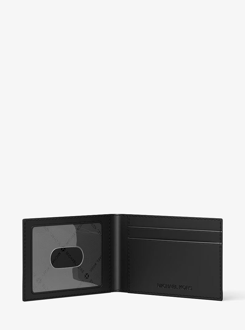 [INCOMING ETA 30 DAYS] Michael Kors Men Cooper Wallet With Embossed Logo And Id Card Flap in Black (36S6LCOF2V)