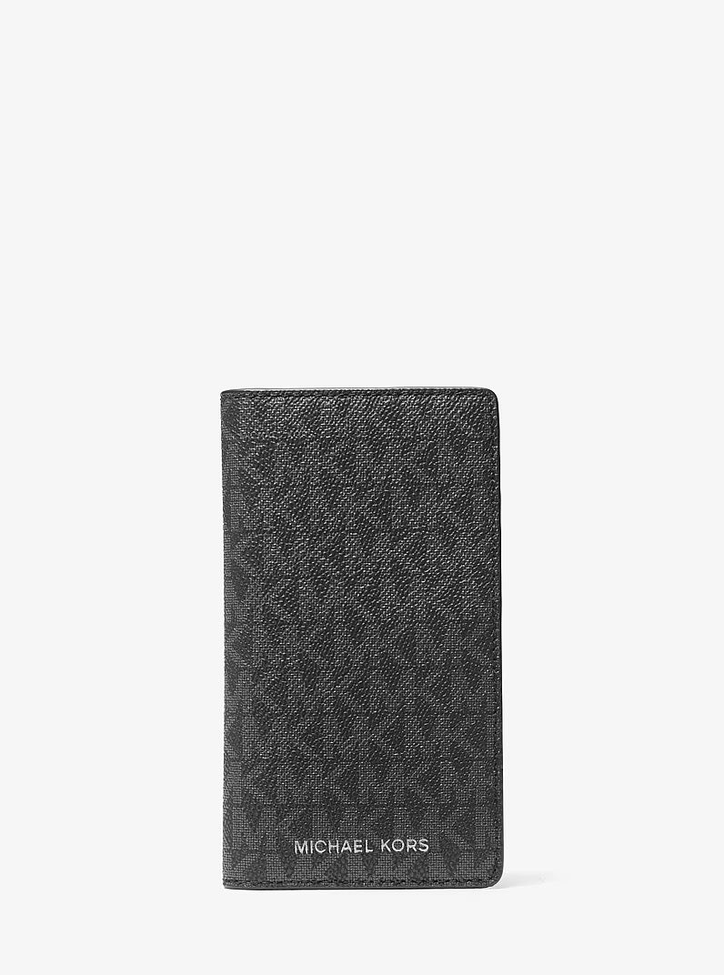 [INCOMING ETA 30 DAYS] Michael Kors Men Large Cooper Card Holder With Two Folds And Logo in Signature Black (36F3COLD1B)