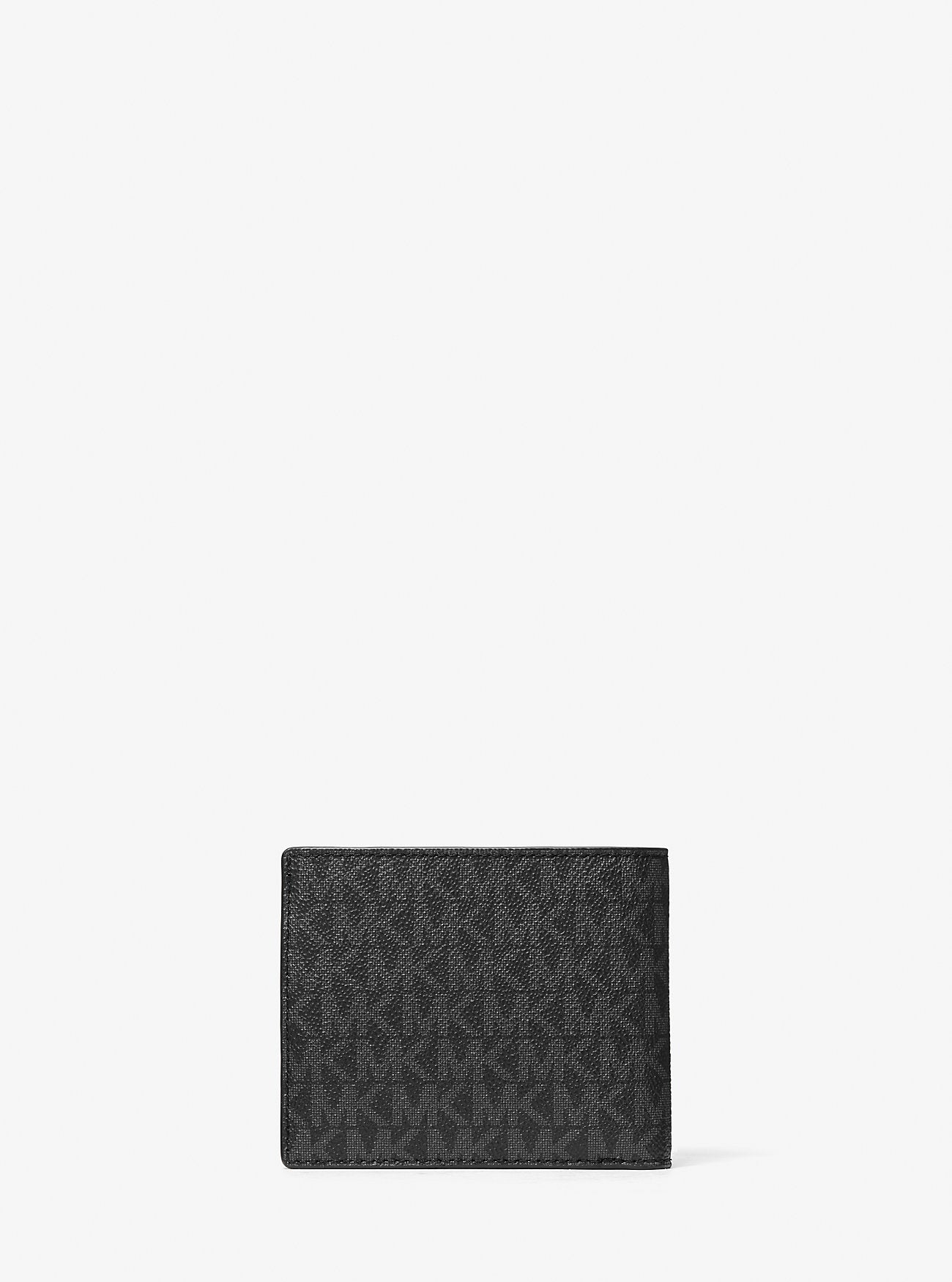 [READY STOCK MY] Michael Kors Men Logo Billfold Wallet with Keychain and Passcase in Black/Lrgr/Flm (36U1LGFF0J)