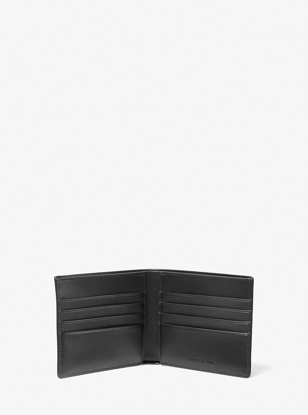 [READY STOCK MY] Michael Kors Men Logo Billfold Wallet with Keychain and Passcase in Black/Lrgr/Flm (36U1LGFF0J)