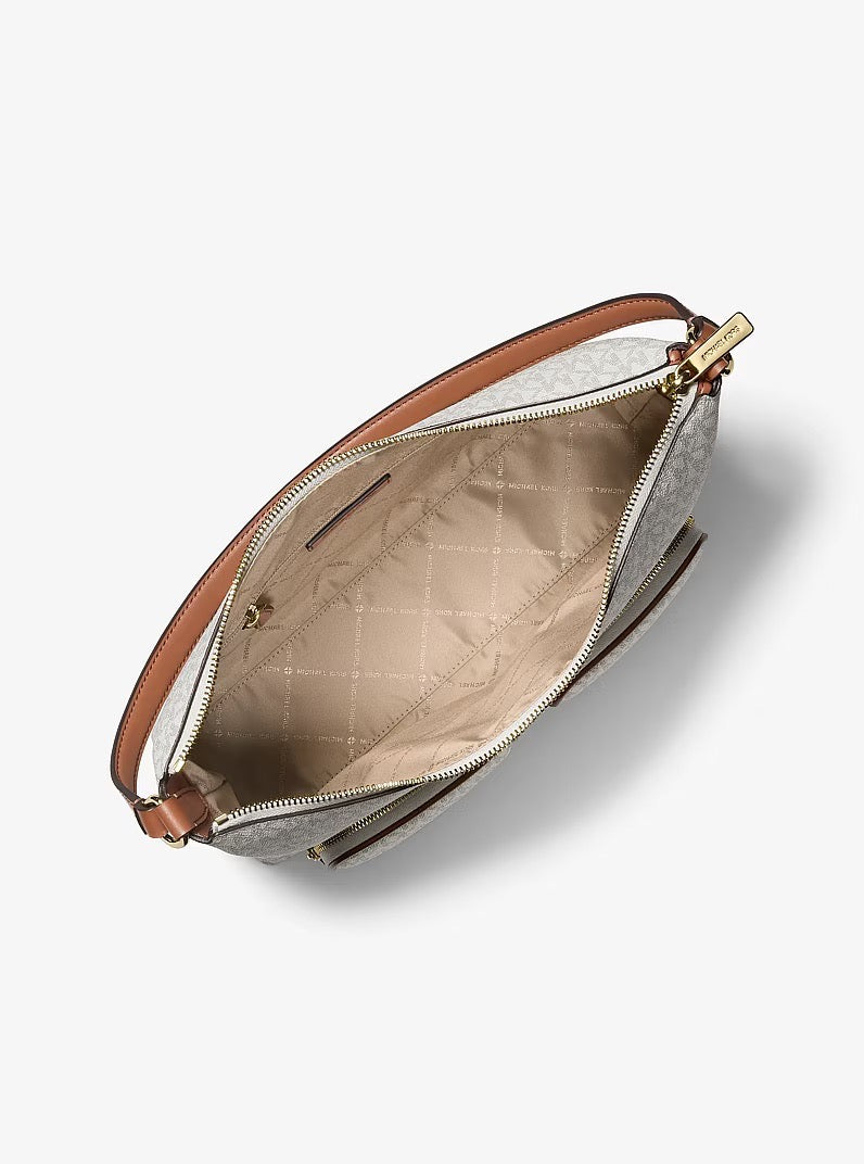 [READY STOCK MY] Michael Kors Merritt Large Cargo Shoulder in Signature Vanilla (35S6G0WL3B)
