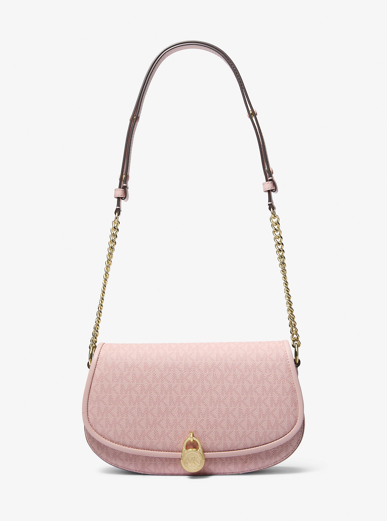 [INCOMING ETA 30 DAYS] Michael Kors Mila Medium EW Sling Messenger in Signature Powder Blush (35T5GIMM8V)