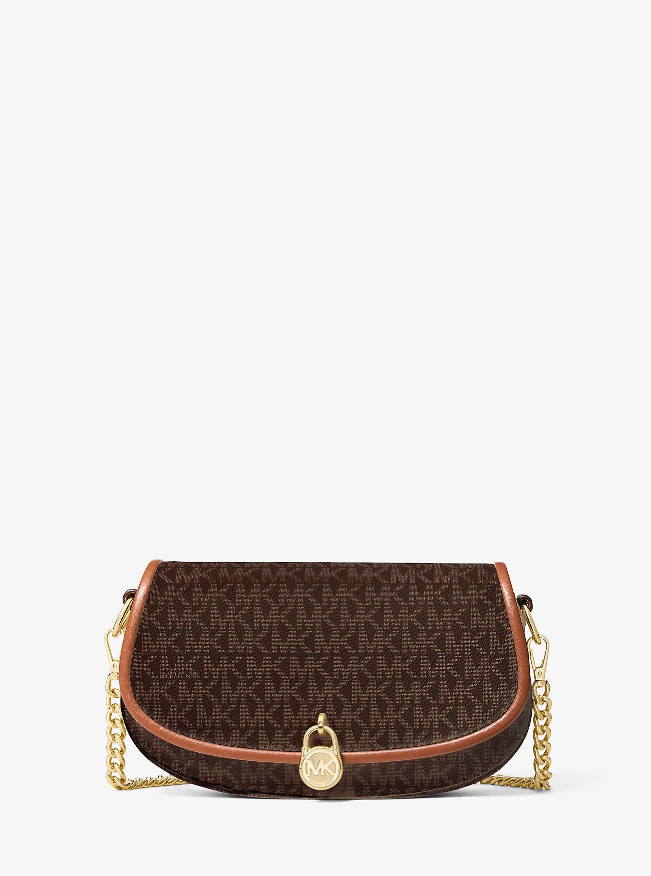 [READY STOCK MY] Michael Kors Mila Small Convertible Crossbody in Signature Brown (35F5GIMC1B)
