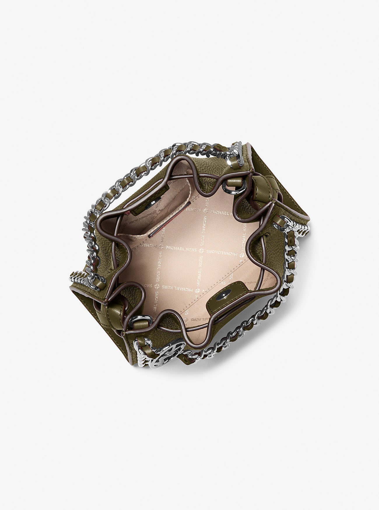 [READY STOCK MY] Michael Kors Mina Small Belt Chain Crossbody Bag in Olive (35F5S4MC1V)