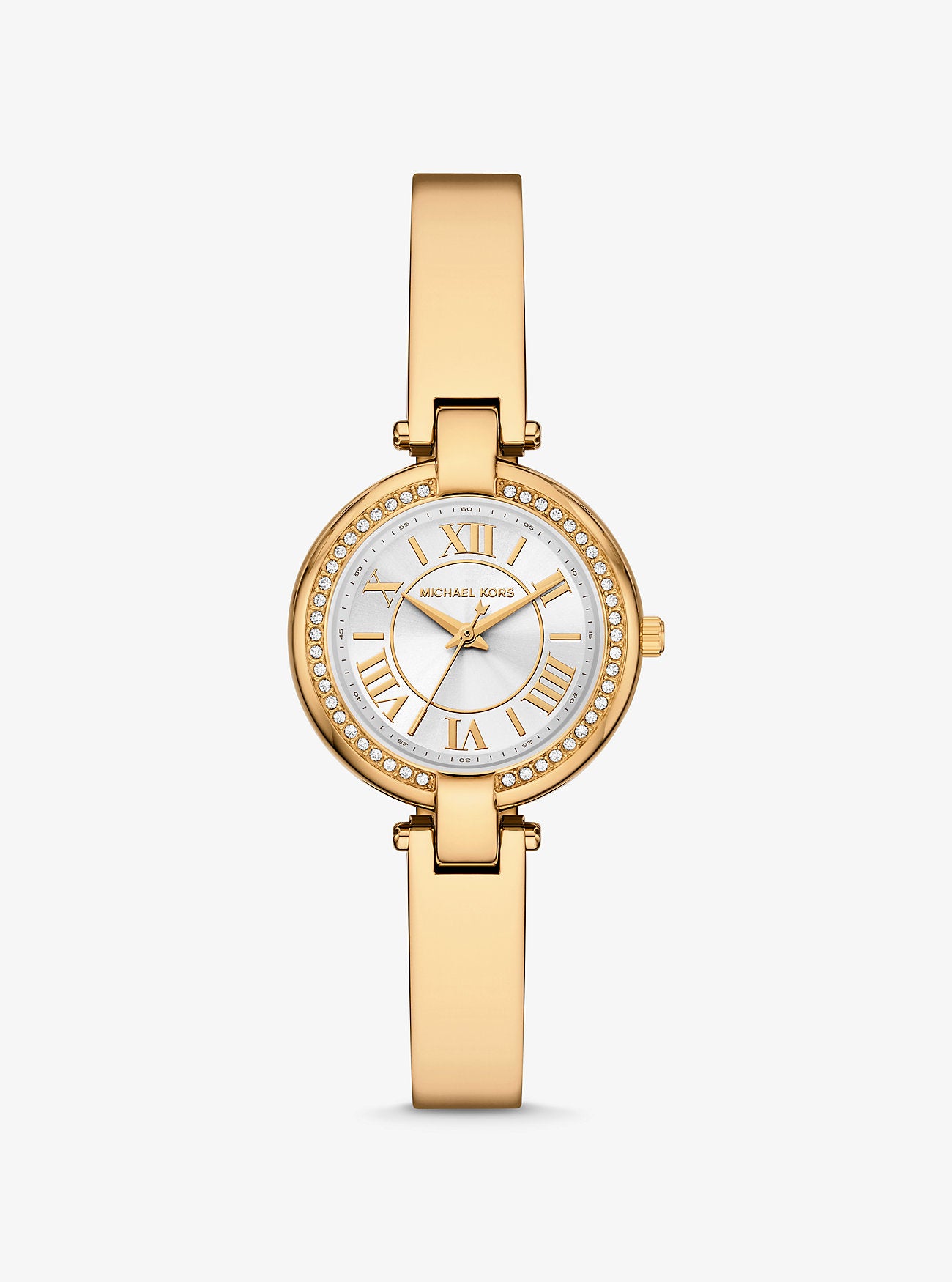 [READY STOCK MY] Michael Kors Mini Laney Gold-Tone Bangle Watch in Gold (MKO1110)