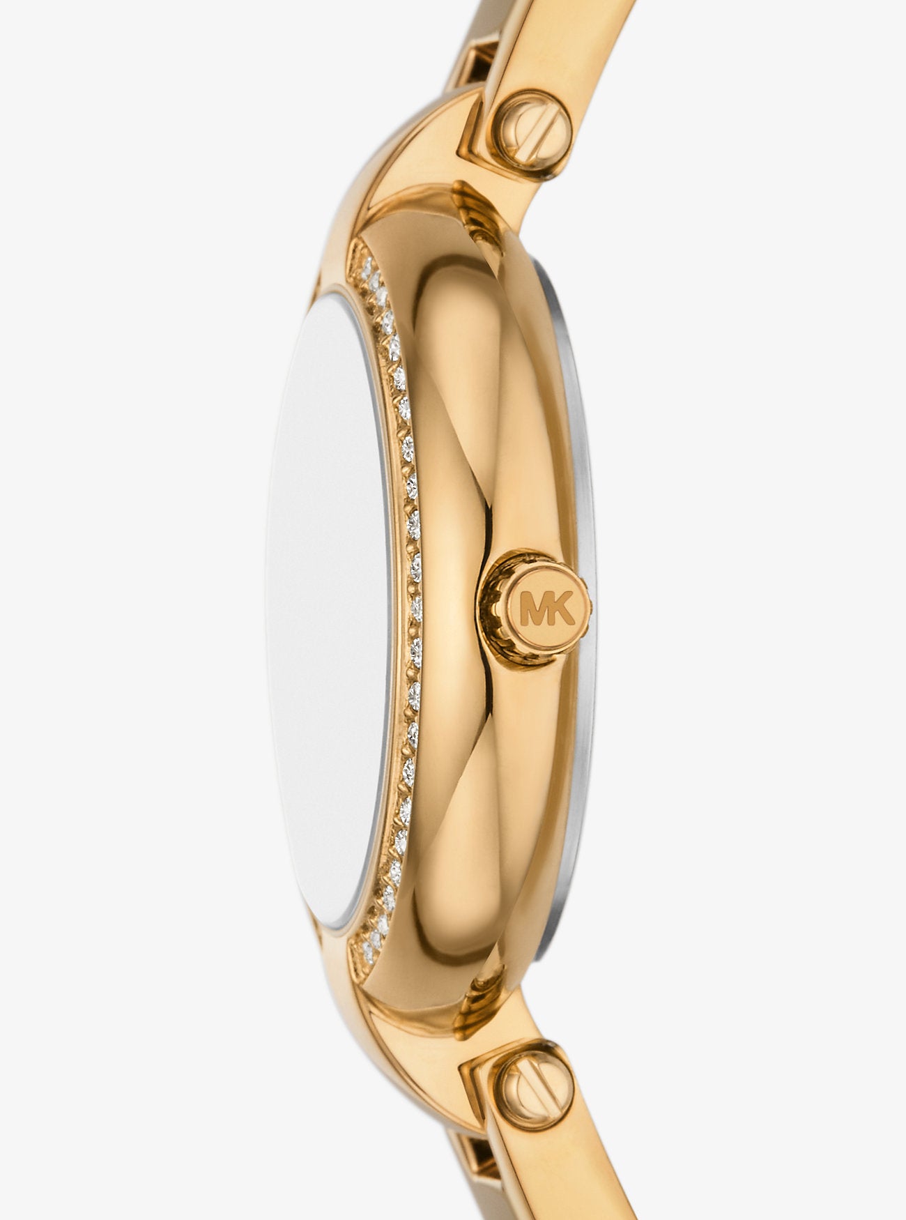 [READY STOCK MY] Michael Kors Mini Laney Gold-Tone Bangle Watch in Gold (MKO1110)