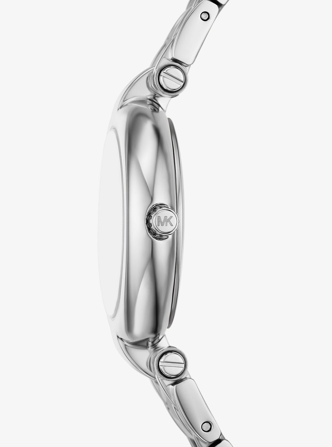 [READY STOCK MY] Michael Kors Mini Laney Silver-Tone Watch in Dragon Fruit (MKO1127)