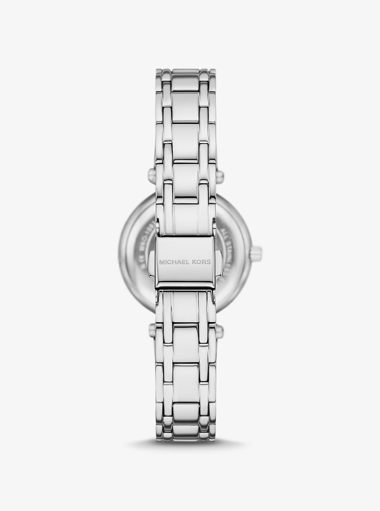 [READY STOCK MY] Michael Kors Mini Laney Silver-Tone Watch in Dragon Fruit (MKO1127)