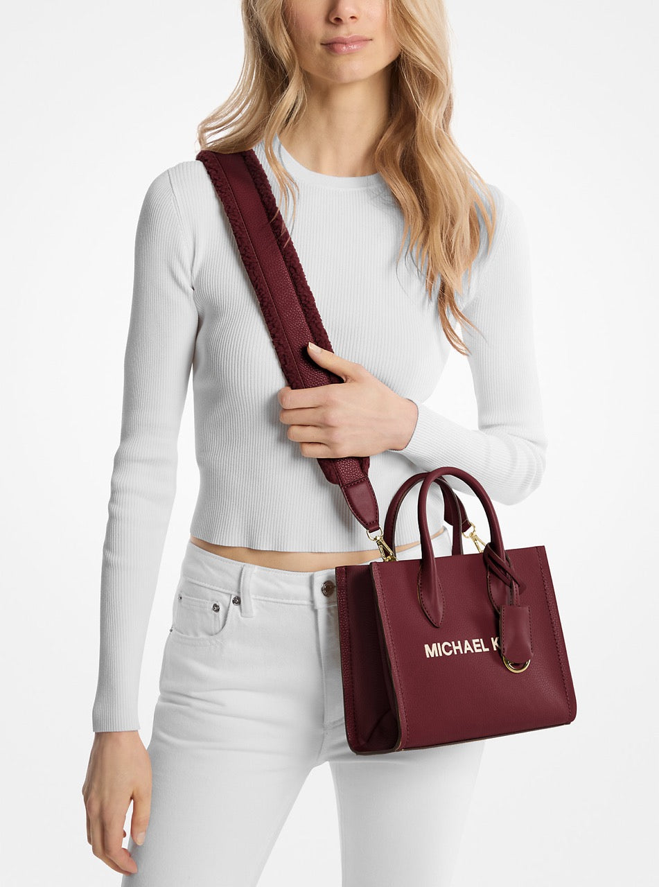 Michael Kors Mirella Small Shopper TZ Crossbody in Oxblood (35F4G7ZC5L)