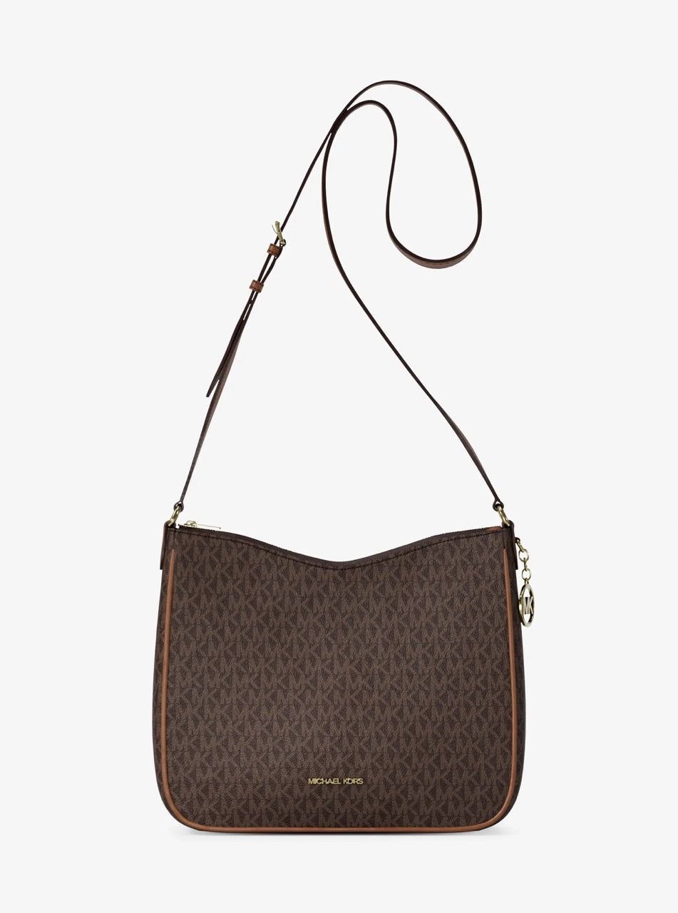 [INCOMING ETA 30 DAYS] Michael Kors Nayla Medium Signature Logo Messenger Bag in Signature Brown (35S6G5ZM2B)