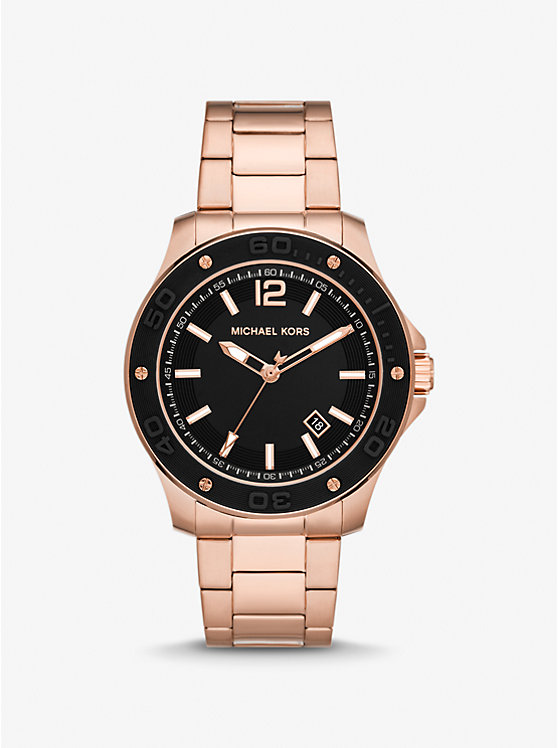 Michael Kors Oversized Nolan Rose Gold-Tone Watch (MK9098)