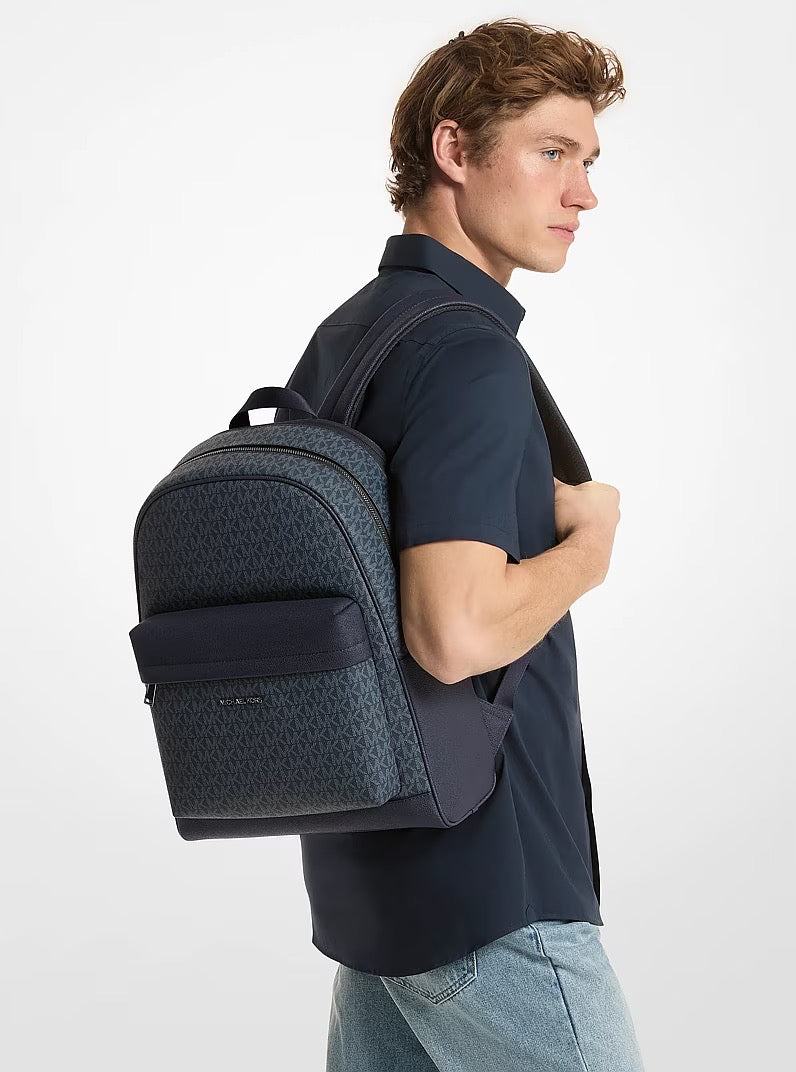 [INCOMING ETA 30 DAYS] Michael Kors Men Pacey Medium Signature Logo Backpack in Admiral/Pale Blue (37S6LPAB8B)