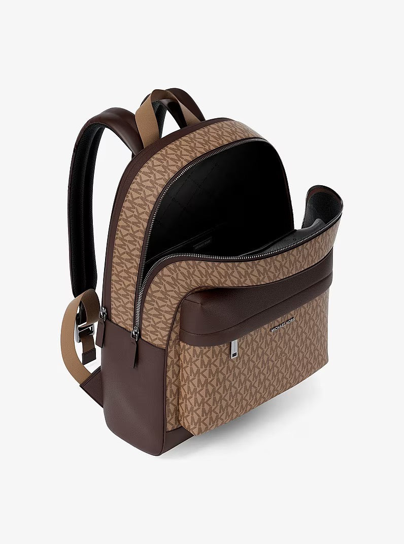 [INCOMING ETA 30 DAYS] Michael Kors Men Pacey Medium Signature Logo Backpack in Camel (37S6LPAB8B)