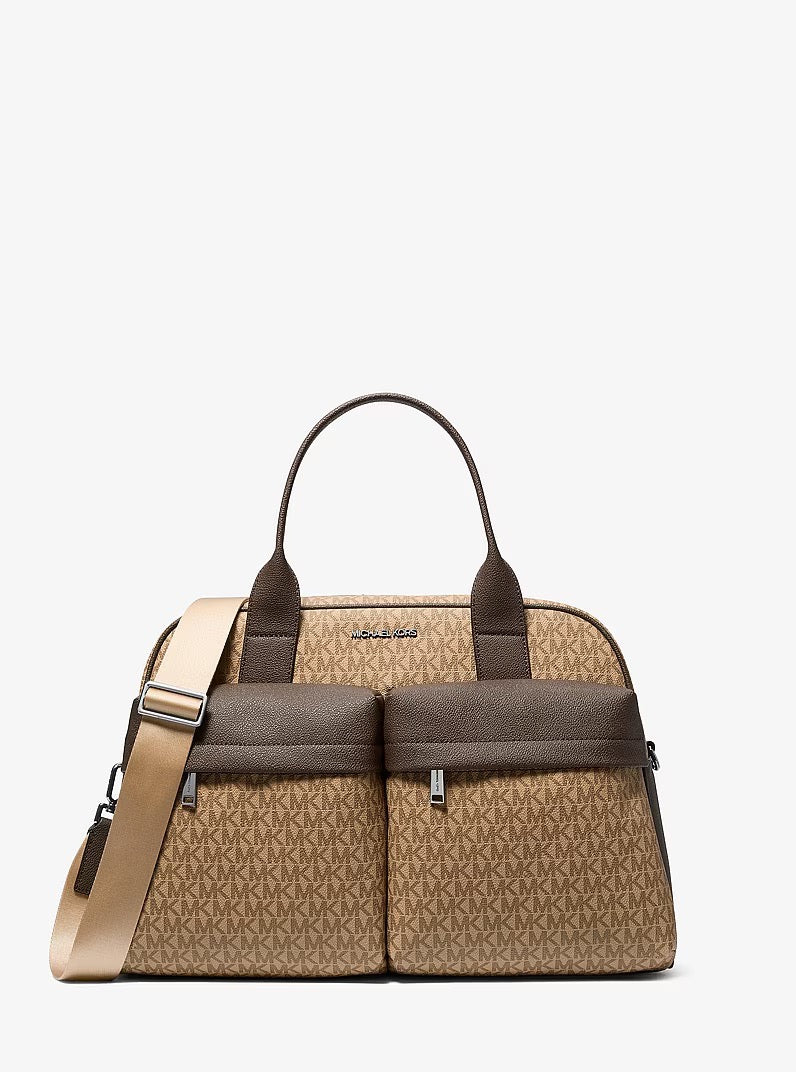[INCOMING ETA 30 DAYS] Michael Kors Men Pacey Medium Signature Logo Bowling Bag in Camel (37S6LPAL6B)