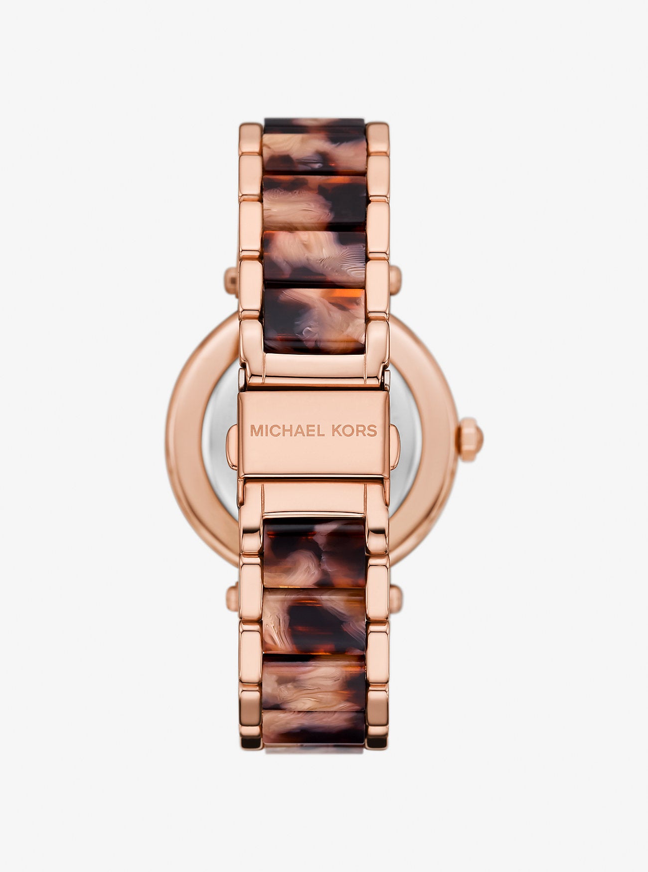 [READY STOCK MY] Michael Kors Parker Pavé Rose Gold-Tone and Acetate Watch in Oxblood (MKO1094)